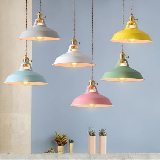 BarnFlare Taklampor - Färgglad Industriell LED Macaron Hängande Lampa